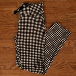 Lulus high waisted gingham pants